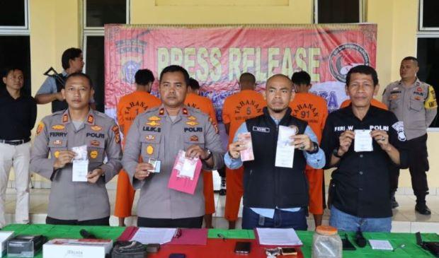 Polres Kuansing Berhasil Menangkap Lima Pelaku Narkoba dalam Dua Pekan Terakhir